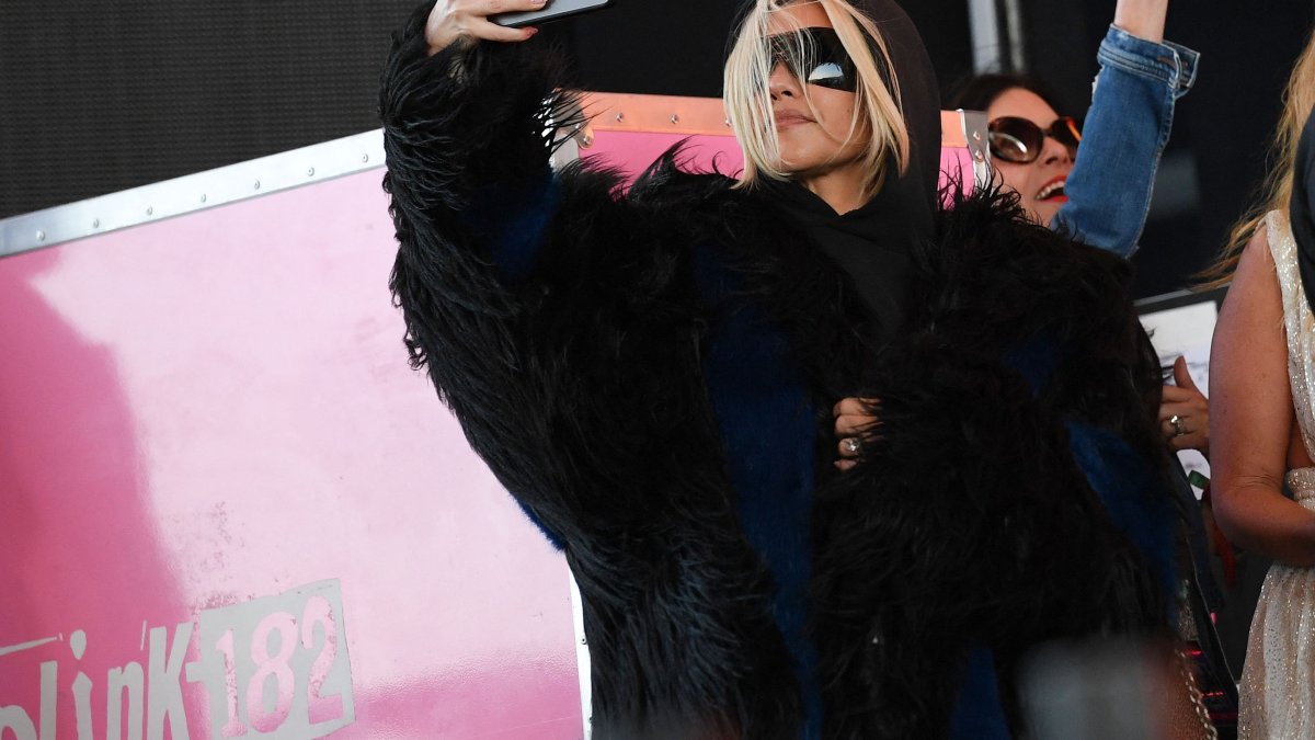 Kourtney Kardashian Supports Travis Barker at Coachella as Blink-182 Returns to the Stage