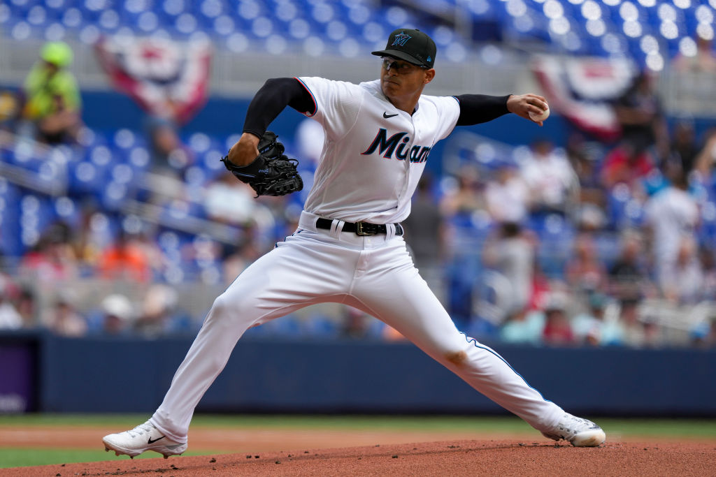 Jesus Luzardo of the Miami Marlins pitches against the New York News  Photo - Getty Images