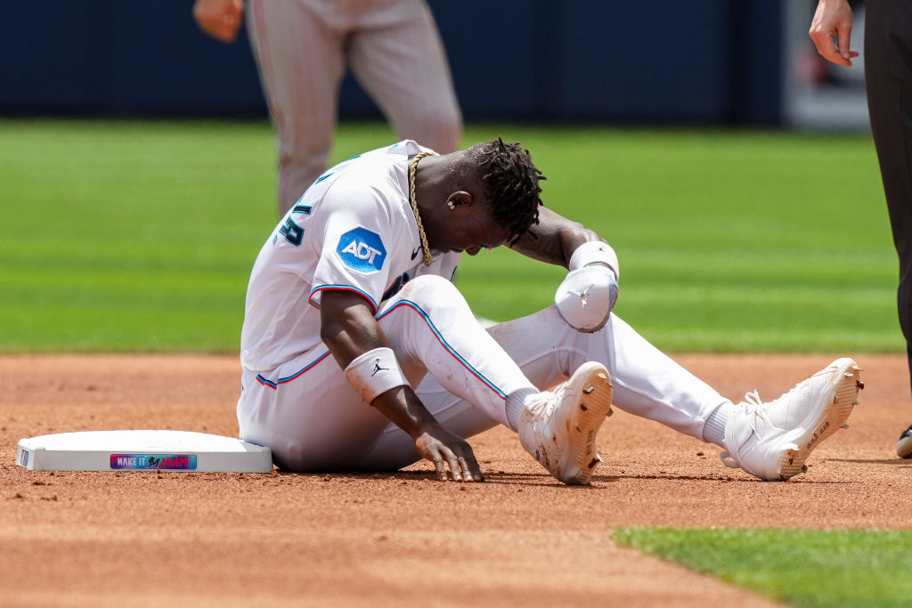 Miami Marlins address long-term plan for infielder Jazz Chisholm.