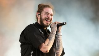 Post Malone performs during Wireless Festival 2018 at Finsbury Park on July 6th, 2018 in London, England.