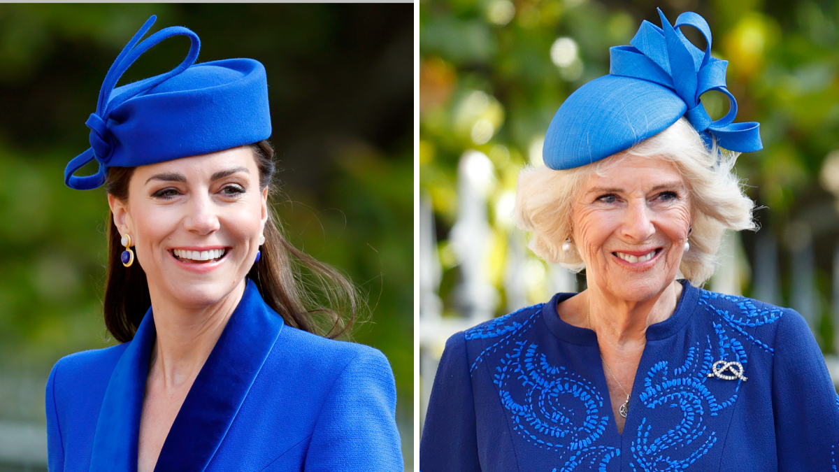 Camilla and Kate Middleton Match in Royal Blue for Initially Easter Provider of King Charles’ Reign