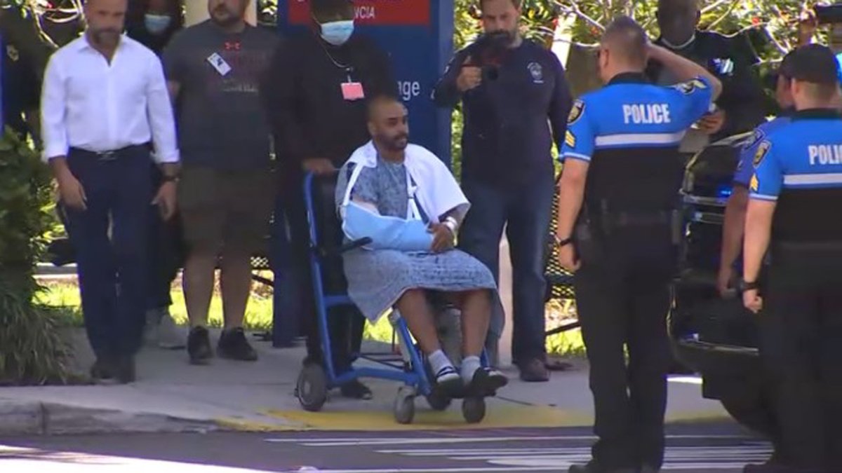 Golden Beach Police Sergeant Shot in Suspect Pursuit Leaves Hospital ...