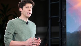 OpenAI CEO Sam Altman speaks during a keynote address announcing ChatGPT integration for Bing at Microsoft in Redmond, Washington, Feb. 7, 2023.