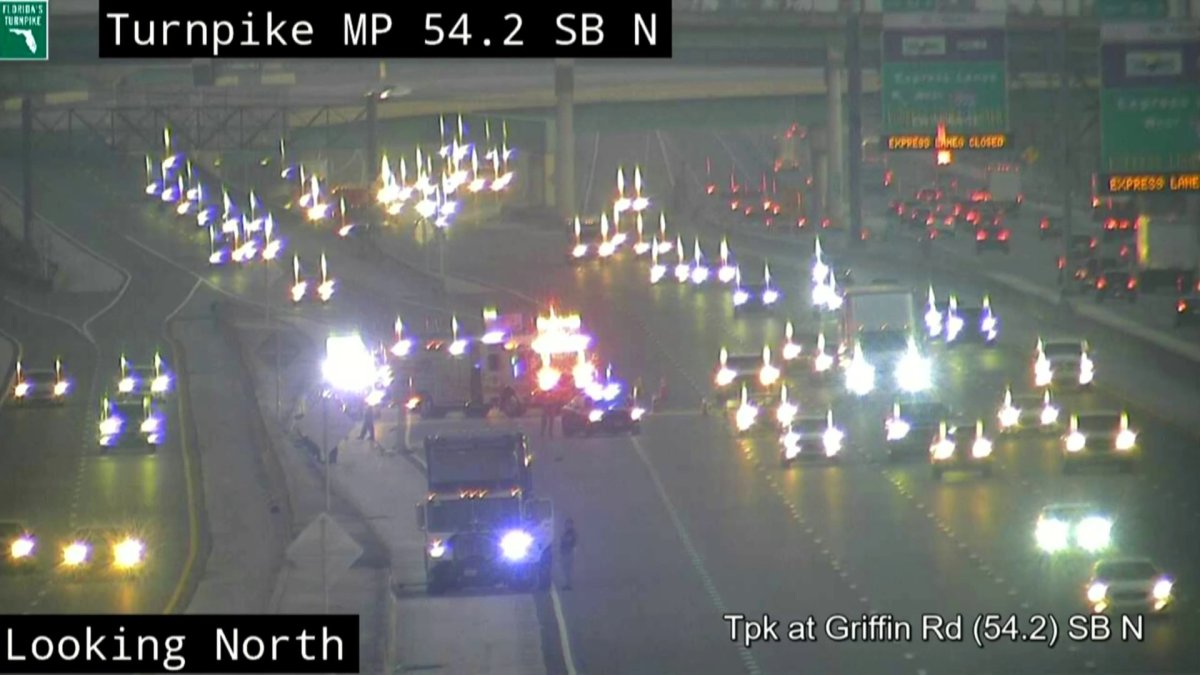 Fatal Crash Closes Lanes of Turnpike Near Interstate 595 – NBC 6 South ...