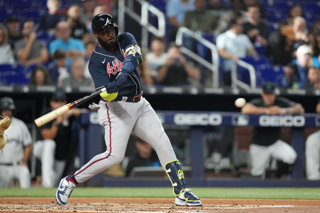 Acuna hits a rare pair of leadoff homers, Braves sweep Marlins