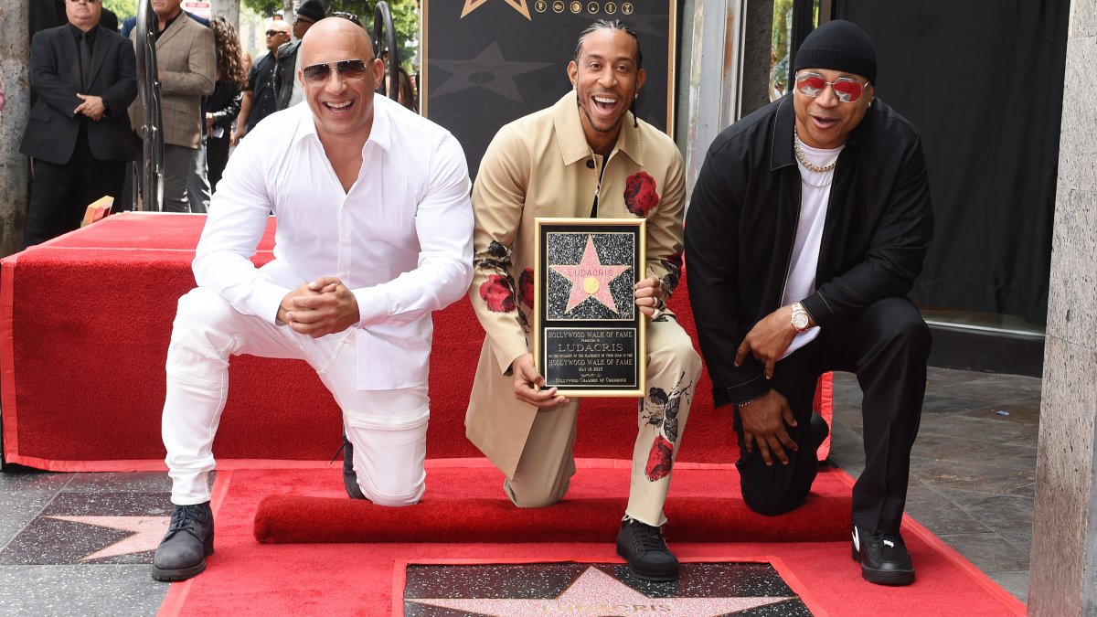Rapper Ludacris Honored With Hollywood Stroll of Fame Star as Vin Diesel, LL Great J Go to Ceremony