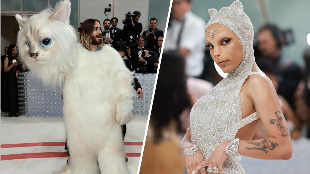 For the Satisfied Gala, Jared Leto and Doja Cat Wore Outfits Incredibly Impressed by Karl Lagerfeld’s Cat, Choupette