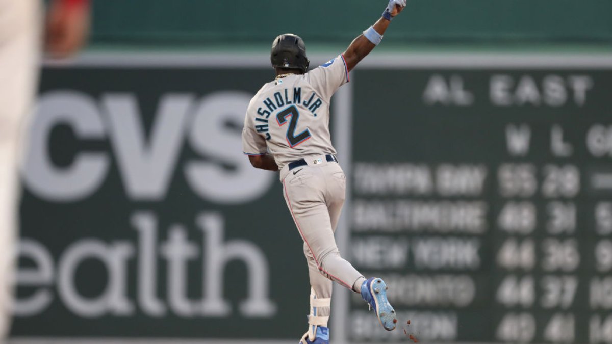 Miami Marlins Outfielder Jazz Chisholm Jr. Out of Lineup, MRI