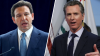 Florida Gov. DeSantis rails against California officials' handling of protests