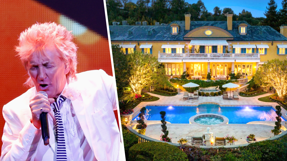 Acquire a appear inside Rod Stewart’s  million extravagant LA mansion