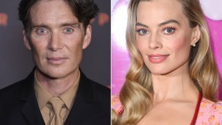 Cillian Murphy in Oppenheimer and Margot Robbie as Barbie