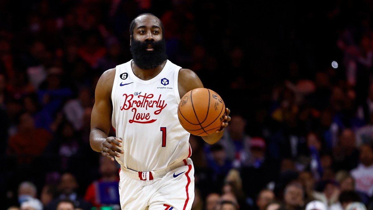 ESPN on X: James Harden with a very colorful outfit before the