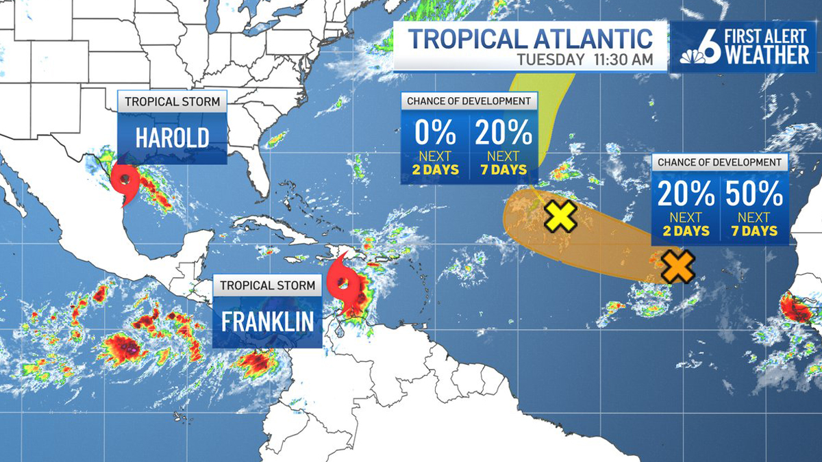 UPDATE: Tropical Storm Franklin expected to make Mexico landfall overnight