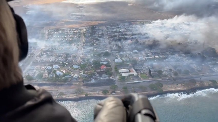‘This looks like Baghdad': Aerial footage shows devastation of Lahaina fire