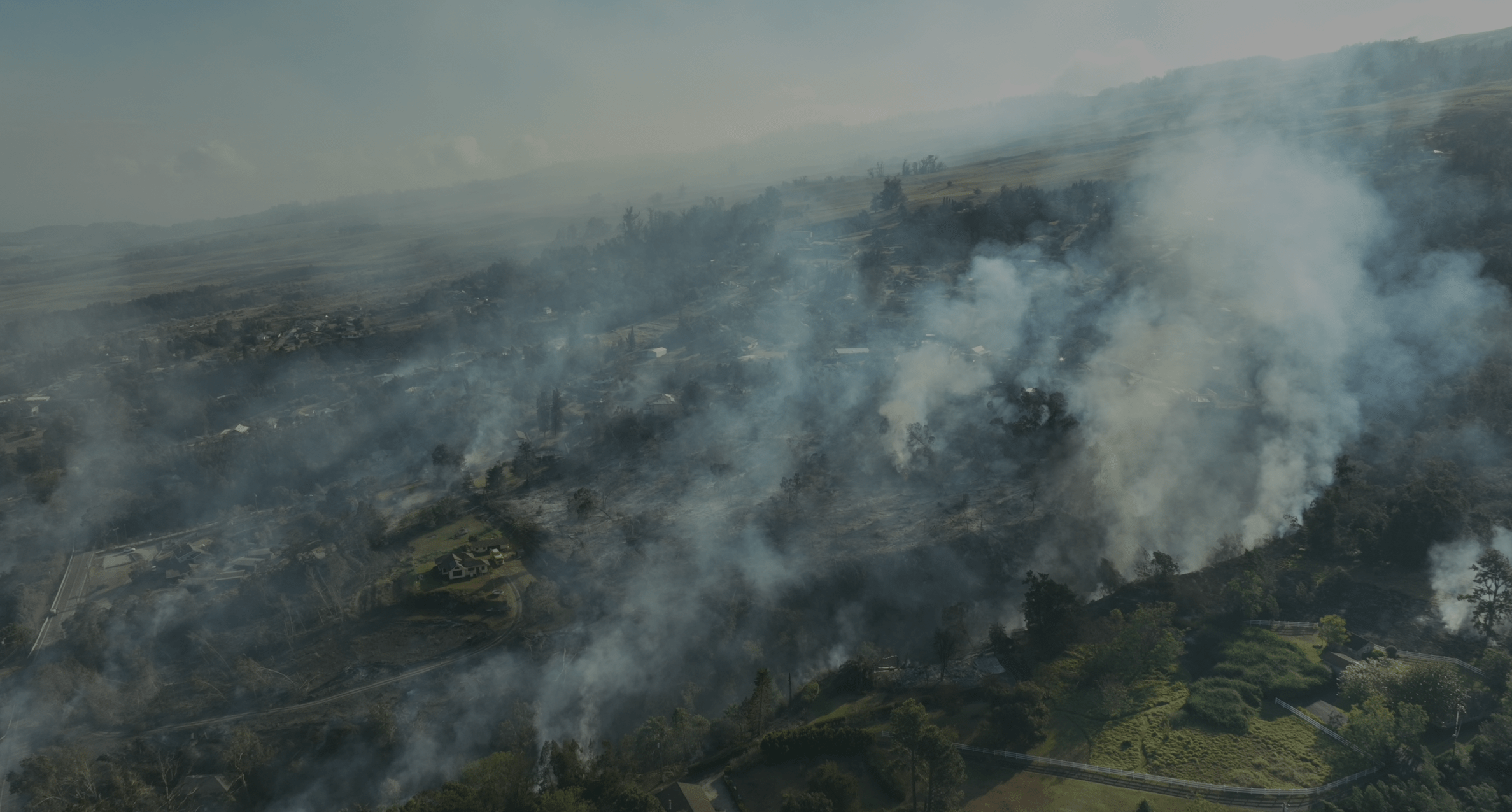 Smoke billows over Kula in Hawaii’s Maui island, Aug. 3, 2023.