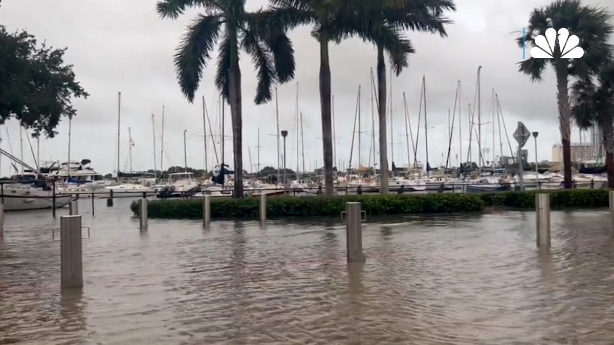 Hurricane Idalia St. Petersburg pier is underwater after heavy floods NBC 6 South Florida
