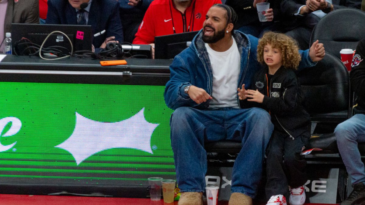 Drake claps back at fellow rapper’s remark on publish with his son Adonis