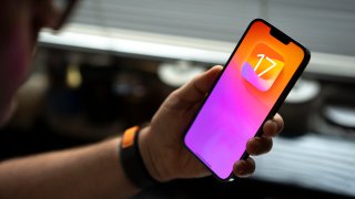The iOS 17 operating system for iPhone is seen in this illustration photo on 20 July, 2023.
