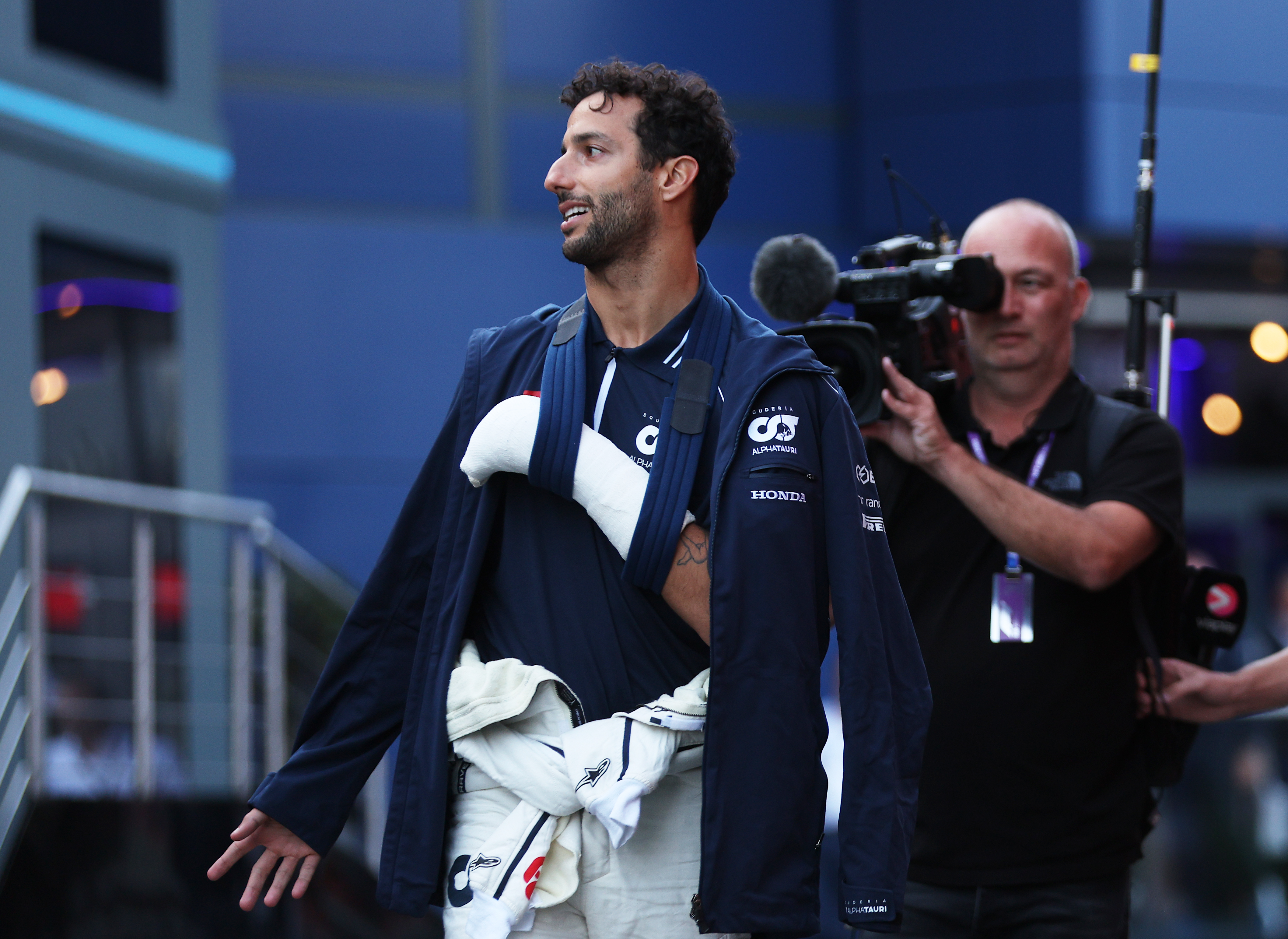 Race motor vehicle driver Daniel Ricciardo shares healthcare facility update immediately after crash