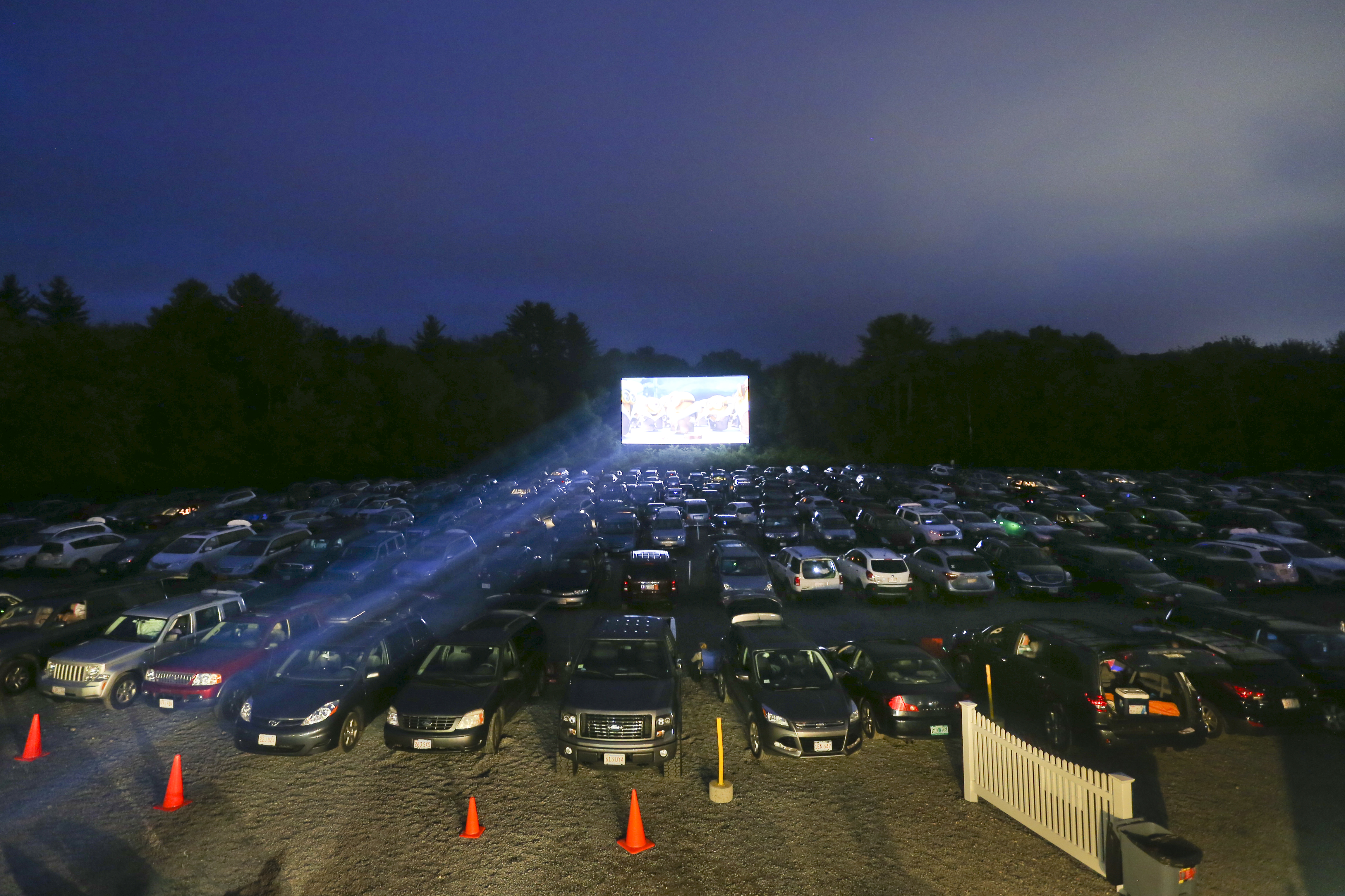 Another person left a auto at a Mass. drive-in theater