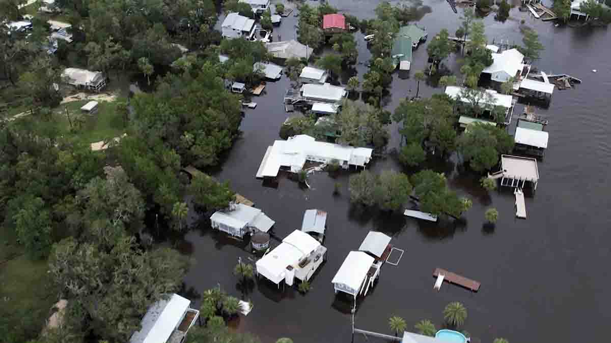 Tropical Storm Idalia leaves shredded homes, roads blocked with powerlines  in Florida and Georgia