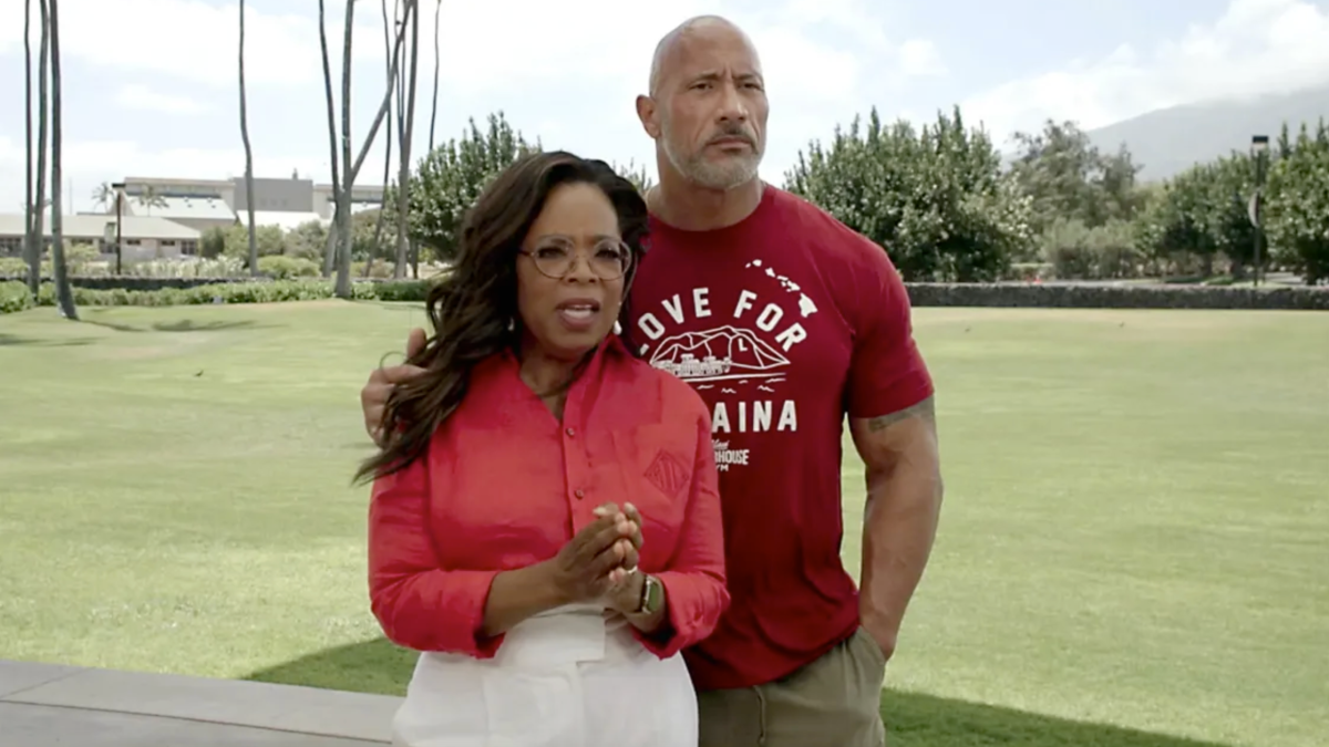 Oprah and Dwayne Johnson announce fund to help Maui residents affected by wildfires