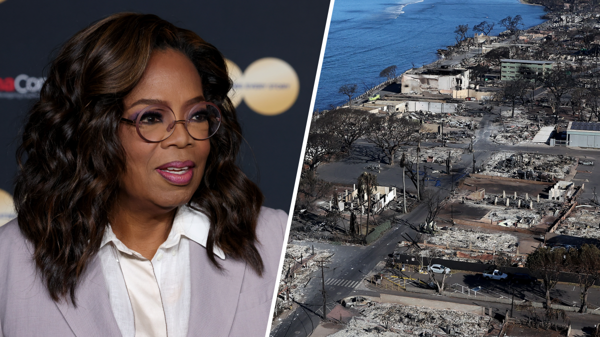 Oprah assists out at Maui shelter for fireplace evacuees