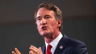 Gov. Glenn Youngkin of Virginia speaks at the Ronald Reagan Presidential Library on May 1, 2023 in Simi Valley, California.