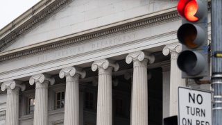 The U.S. Department of the Treasury building is seen in Washington, D.C., Jan. 19, 2023.