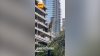 Viral video shows debris from a demolition falling into the streets in Brickell