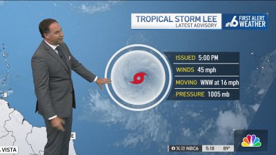 Tropical Update: Tropical Storm Lee forms in the Atlantic