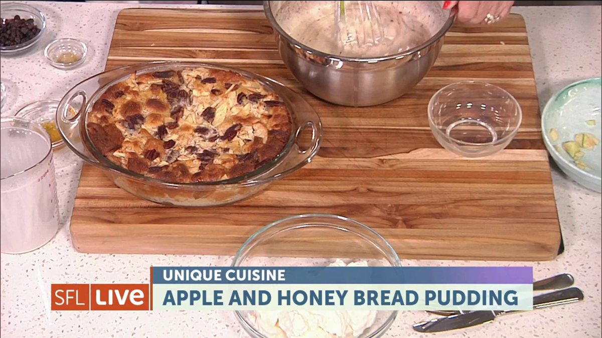 Here’s the perfect apple and honey bread pudding recipe for Rosh