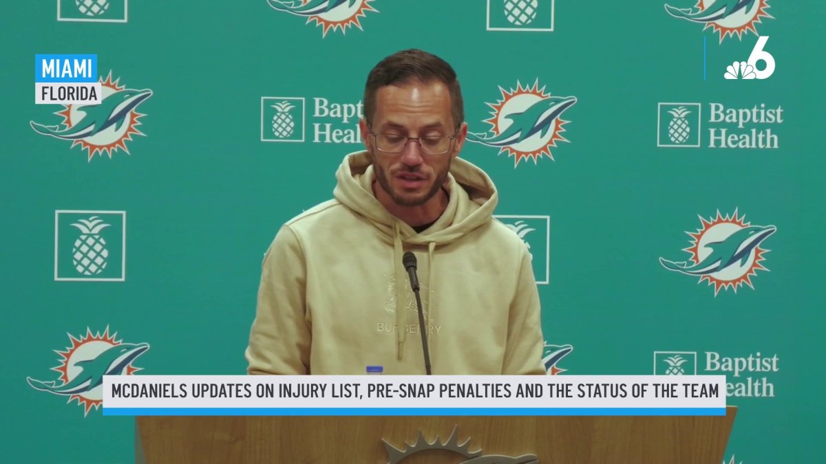 Miami Dolphins Head Coach Mike McDaniels gives updates on injuries after  their win against Denver Broncos – NBC 6 South Florida