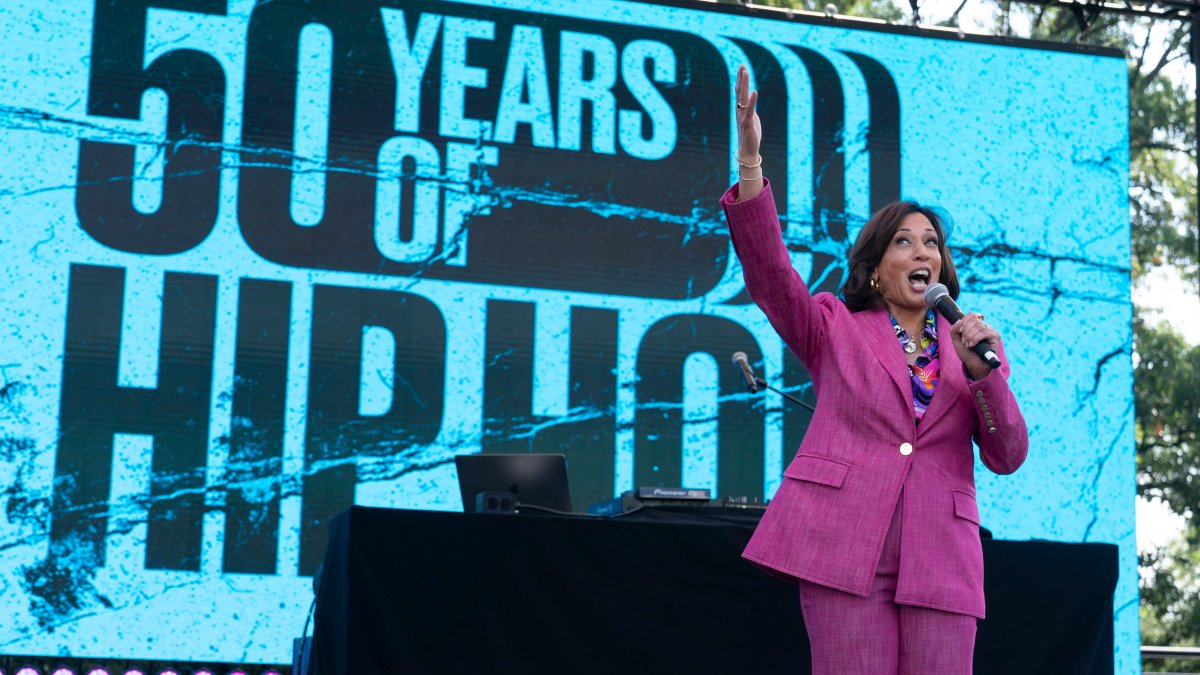 Kamala Harris says hip-hop is ‘the best American artwork form’ as she hosts a 50th anniversary occasion