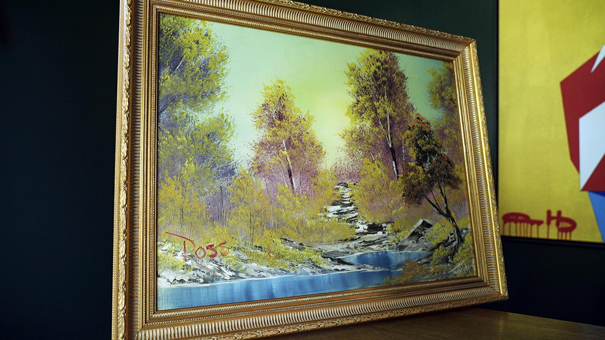 Bob Ross’ 1st Television set painting, finished in a half-hour, goes on sale for nearly  million