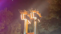 Passengers get stuck upside down on Lumberjack ride in Ontario for almost 30 minutes
