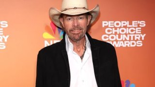 Toby Keith attends the 2023 People's Choice Country Awards at The Grand Ole Opry