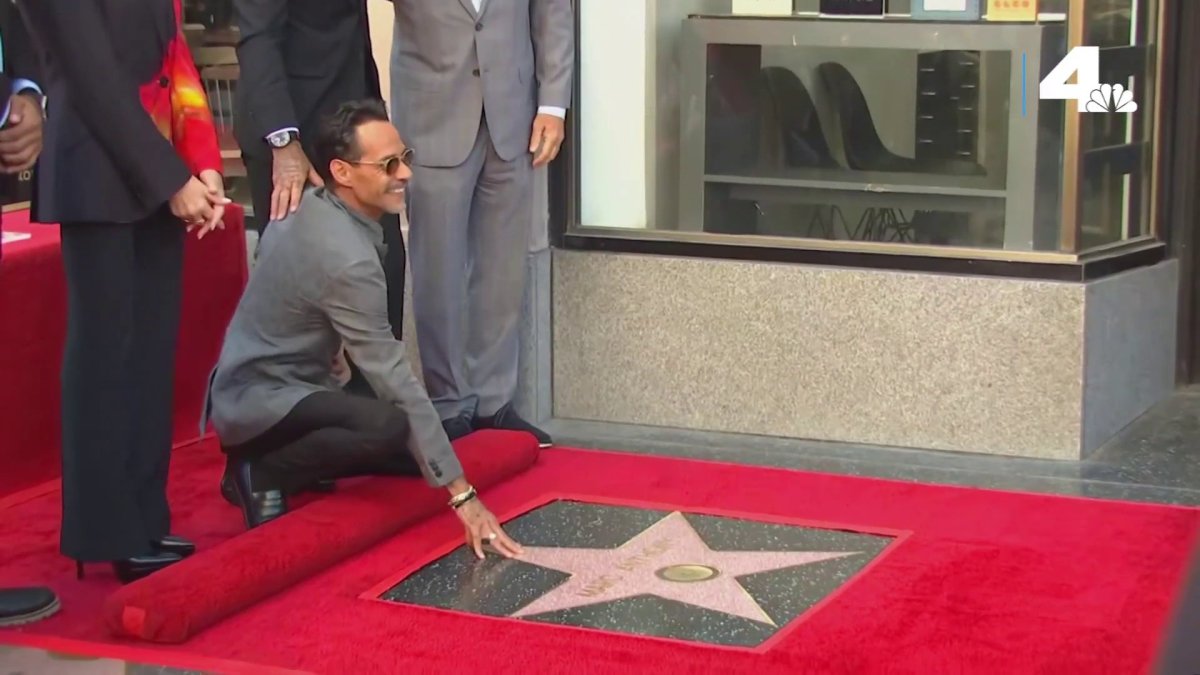 View: Marc Anthony receives his Hollywood Wander of Fame star days in advance of 55th birthday