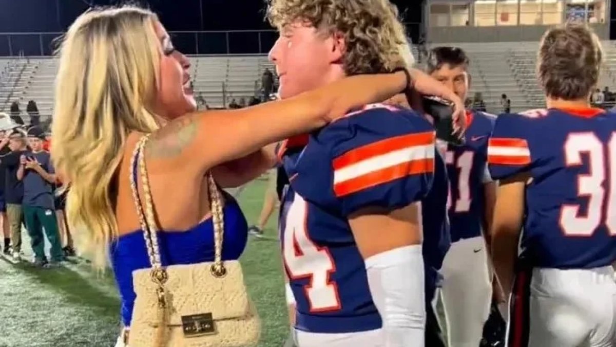 Mom responds after photo of her hugging her son raises eyebrows - Vimarsana News