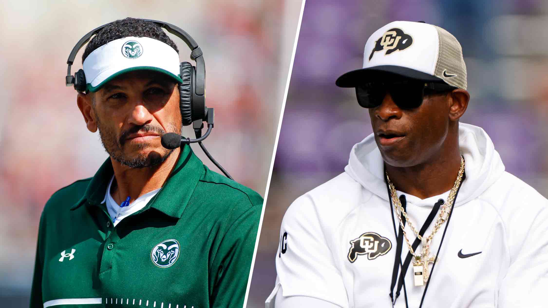 Colorado St coach pokes at Deion Sanders for wearing hat, sunglasses before  game with Colorado