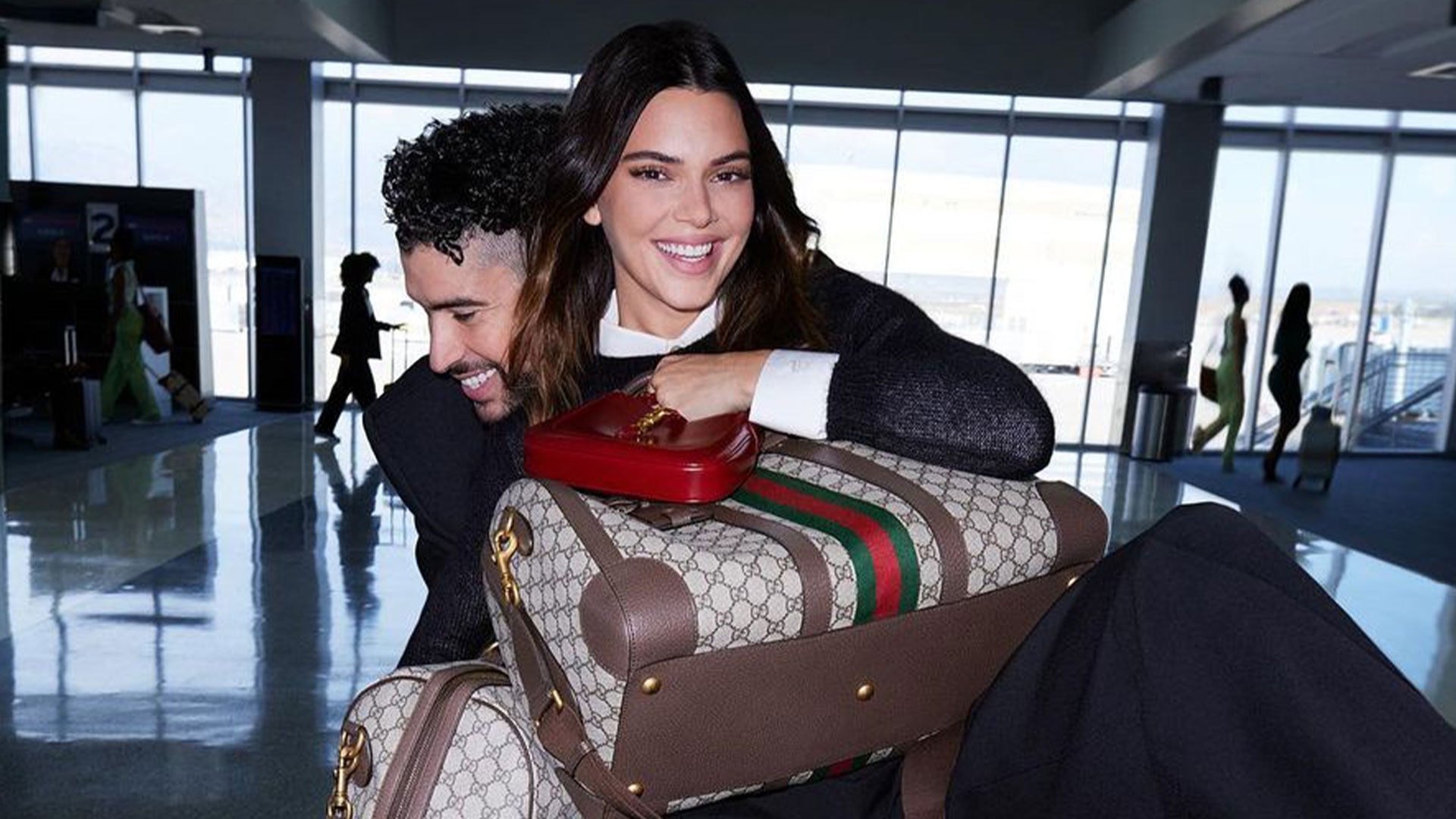 Kendall Jenner & Bad Bunny look so in love in Gucci ad