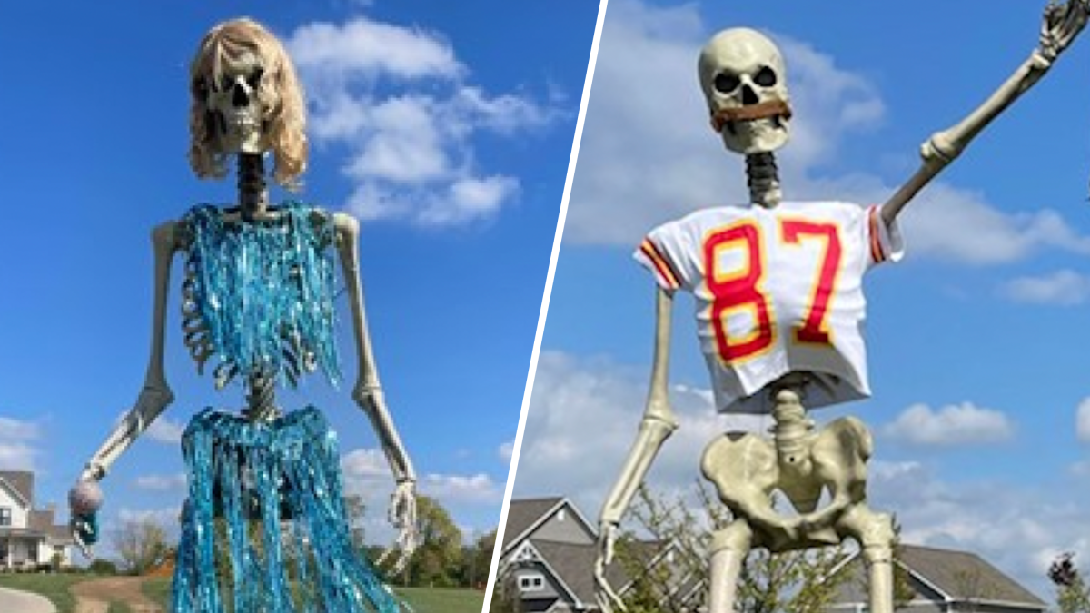 See the Taylor Swift, Travis Kelce (Skeleton Edition) haunting this Indiana property