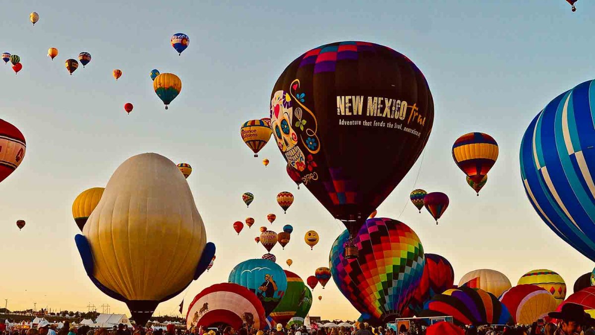 Albuquerque International Balloon Fiesta delivers vibrant shows to New Mexico sky