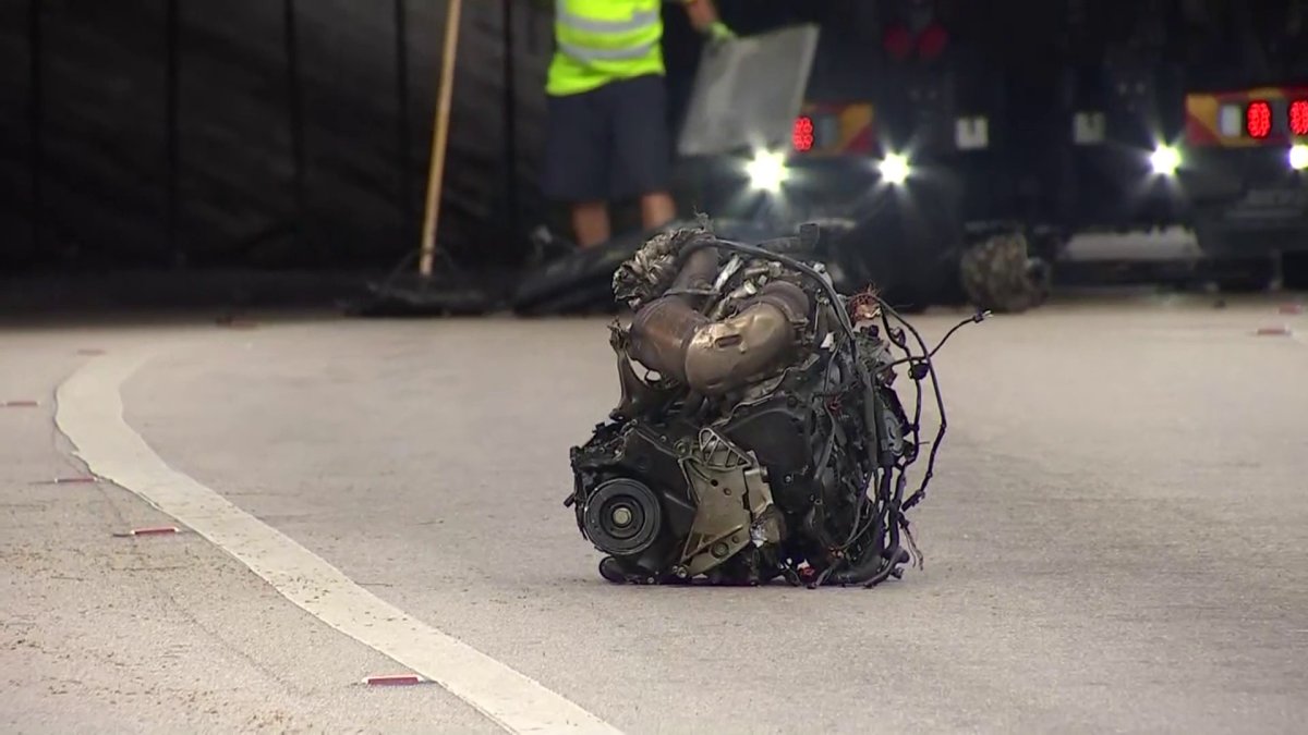 Scene of a fatal crash in Kendall involving a car that fled police