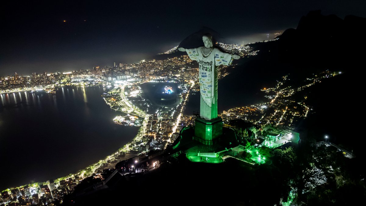 Swifties beautify Rio’s legendary Christ statue to welcome singer to Brazil