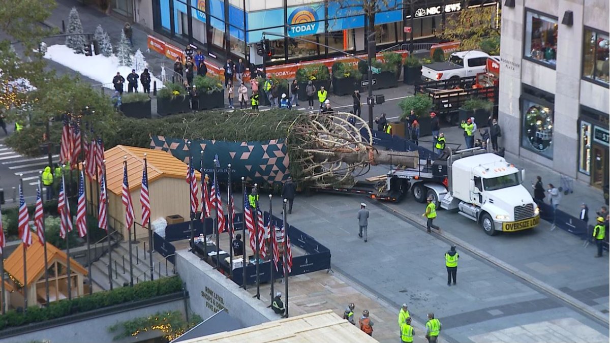 Rockefeller Center Christmas Tree arrives in New York City NBC 6 Rockefeller Center Christmas Tree arrives in New York City NBC 6