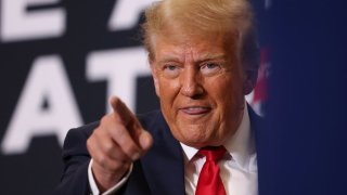 Republican presidential candidate and former U.S. President Donald Trump attends a campaign event in Waterloo, Iowa, on Dec. 19, 2023.