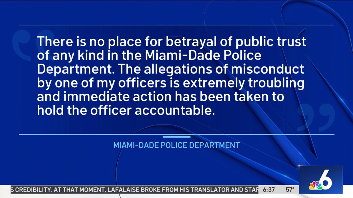 Miami-Dade Police officer arrested on kidnapping, armed sexual battery ...