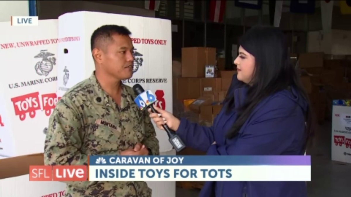 Caravan of Joy Toys For Tots joins forces with NBC6 to give a toy to a child in need NBC 6