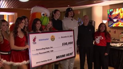 Miami Heat gives back to families in need for the holidays